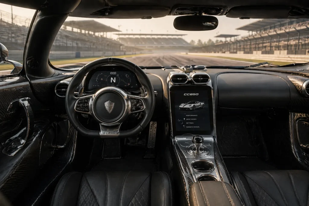 Koenigsegg CC850 interior