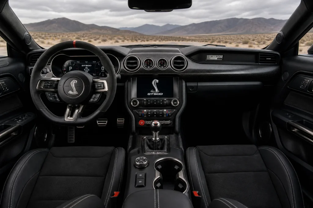 mustang shelby gt500 interior