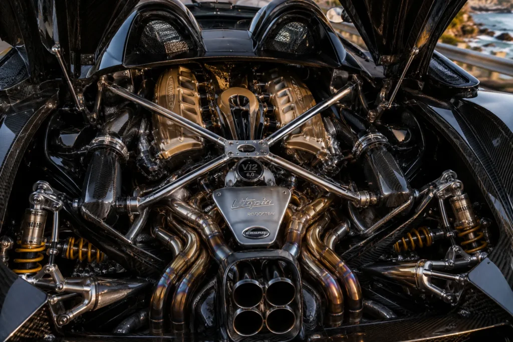 Pagani Utopia Roadster engine