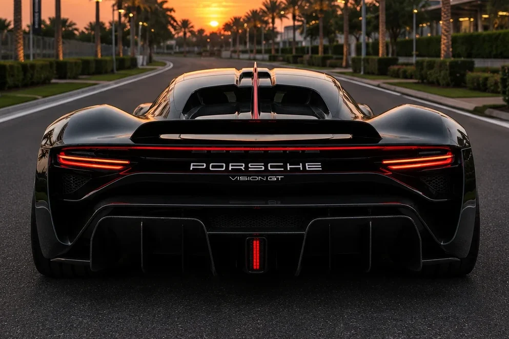 Porsche Vision E backview