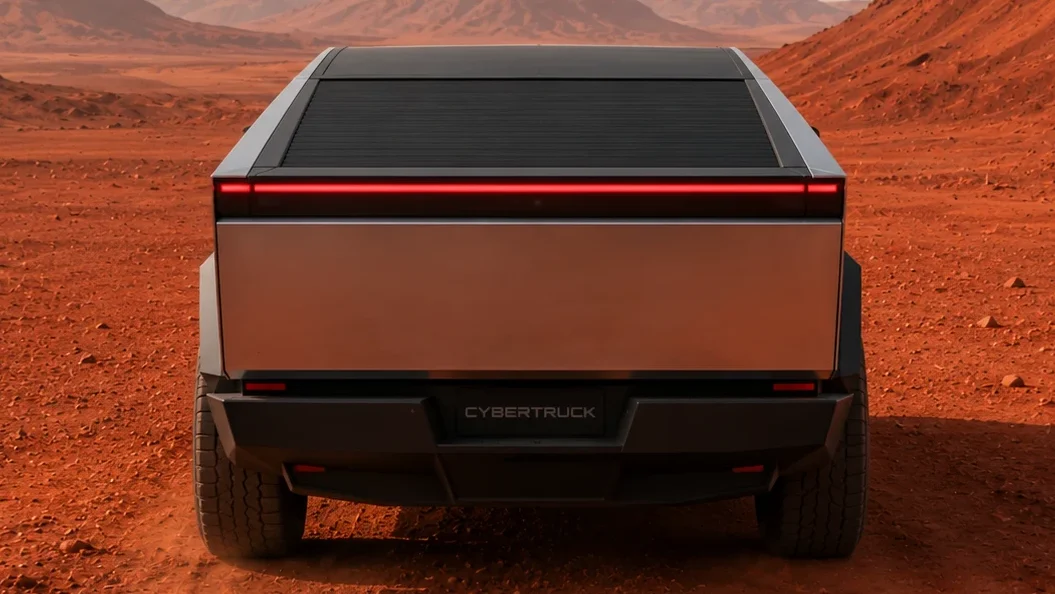 Tesla Cybertruck backcview