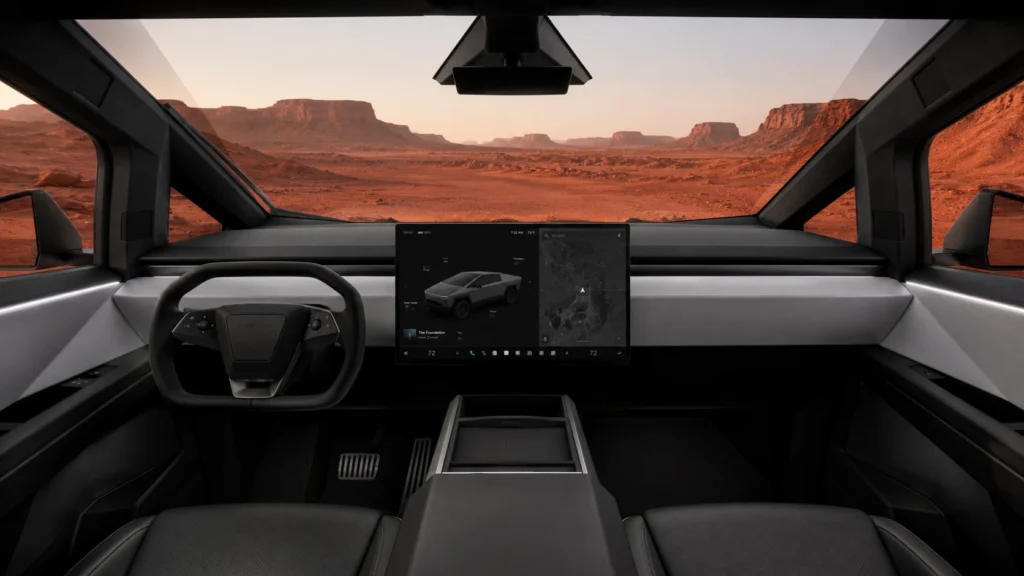 Tesla Cybertruck interior