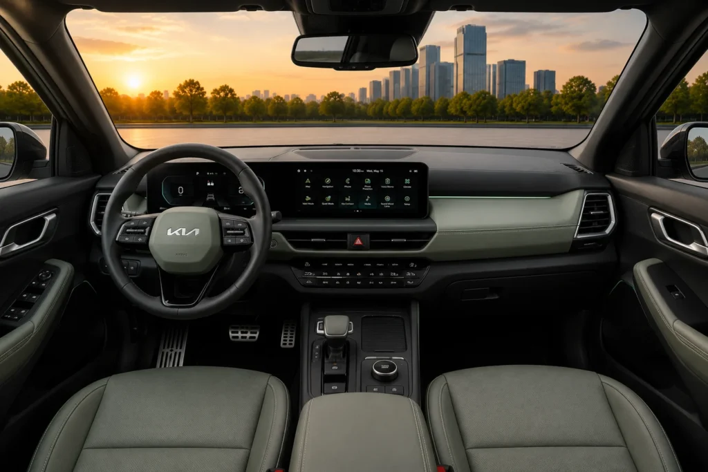 kia seltos interior