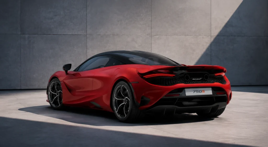 mclaren 750s backview