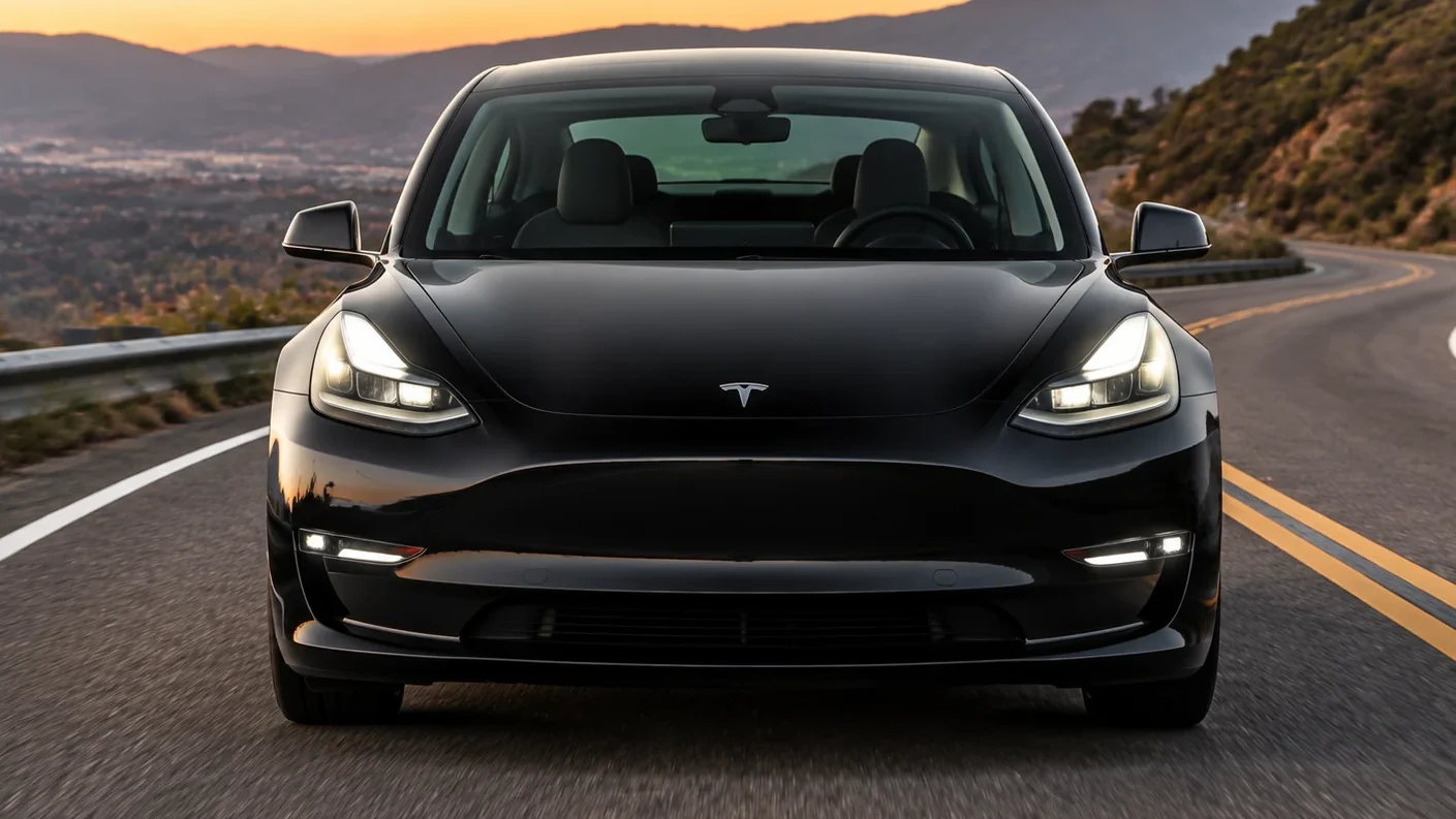 tesla model 3 frontview