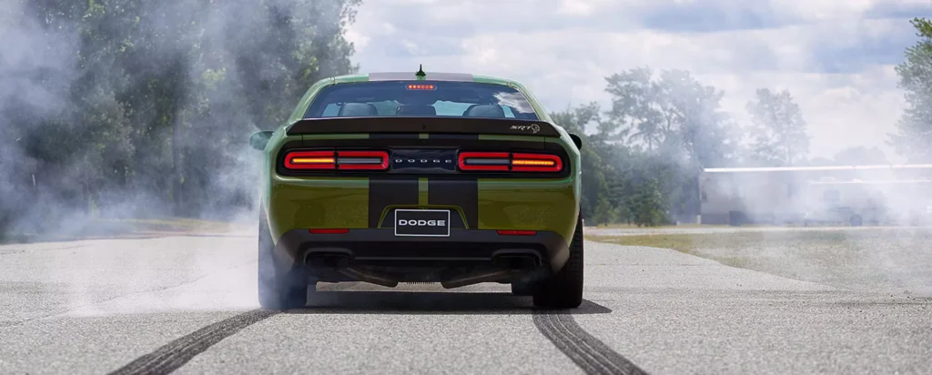 dodge challenger hellcat back