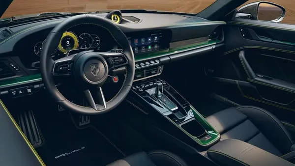 porsche green interior